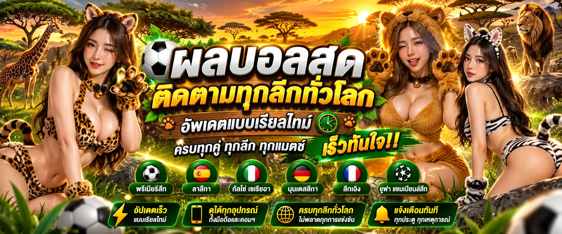 ผลบอลสด ZOO89 สกอร์ลีกดังอัปเดตเรียลไทม์