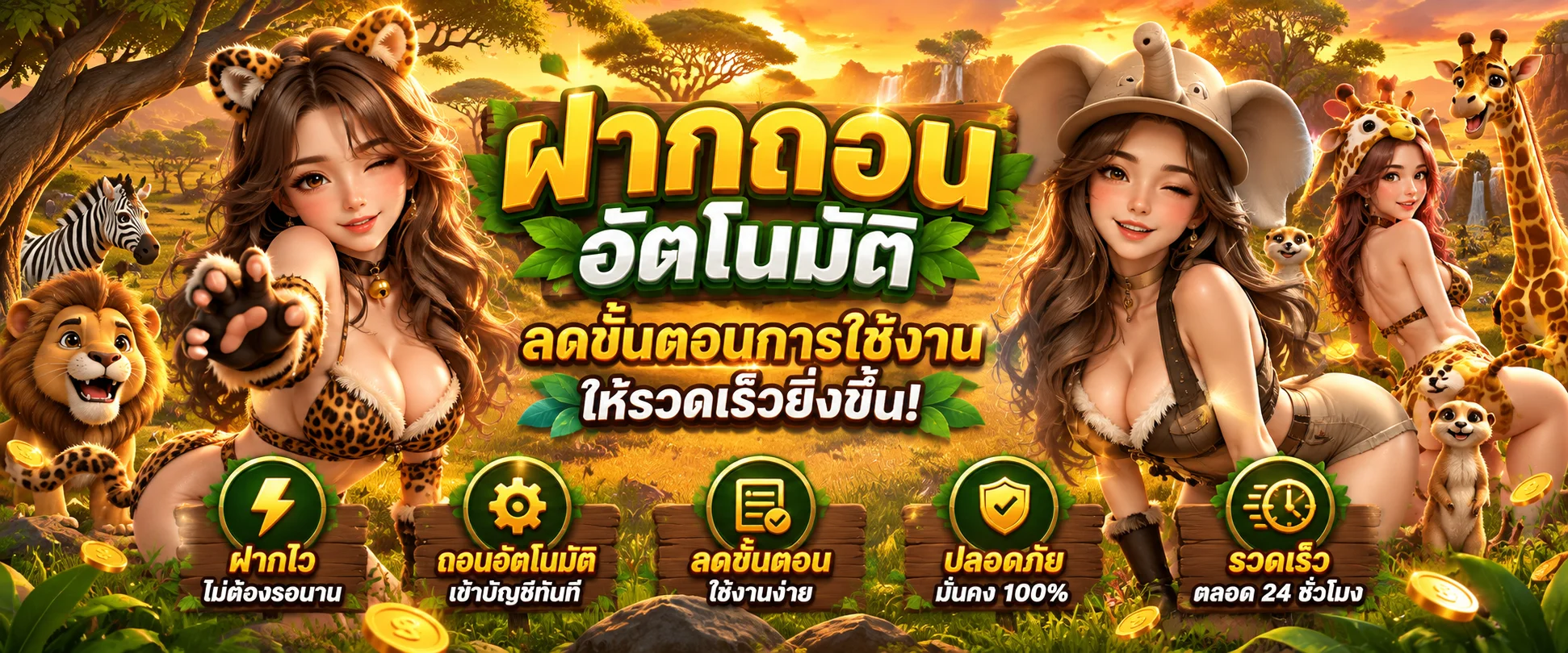 ระบบฝากถอนออโต้ ZOO89 รองรับธนาคารและทรูวอลเล็ท